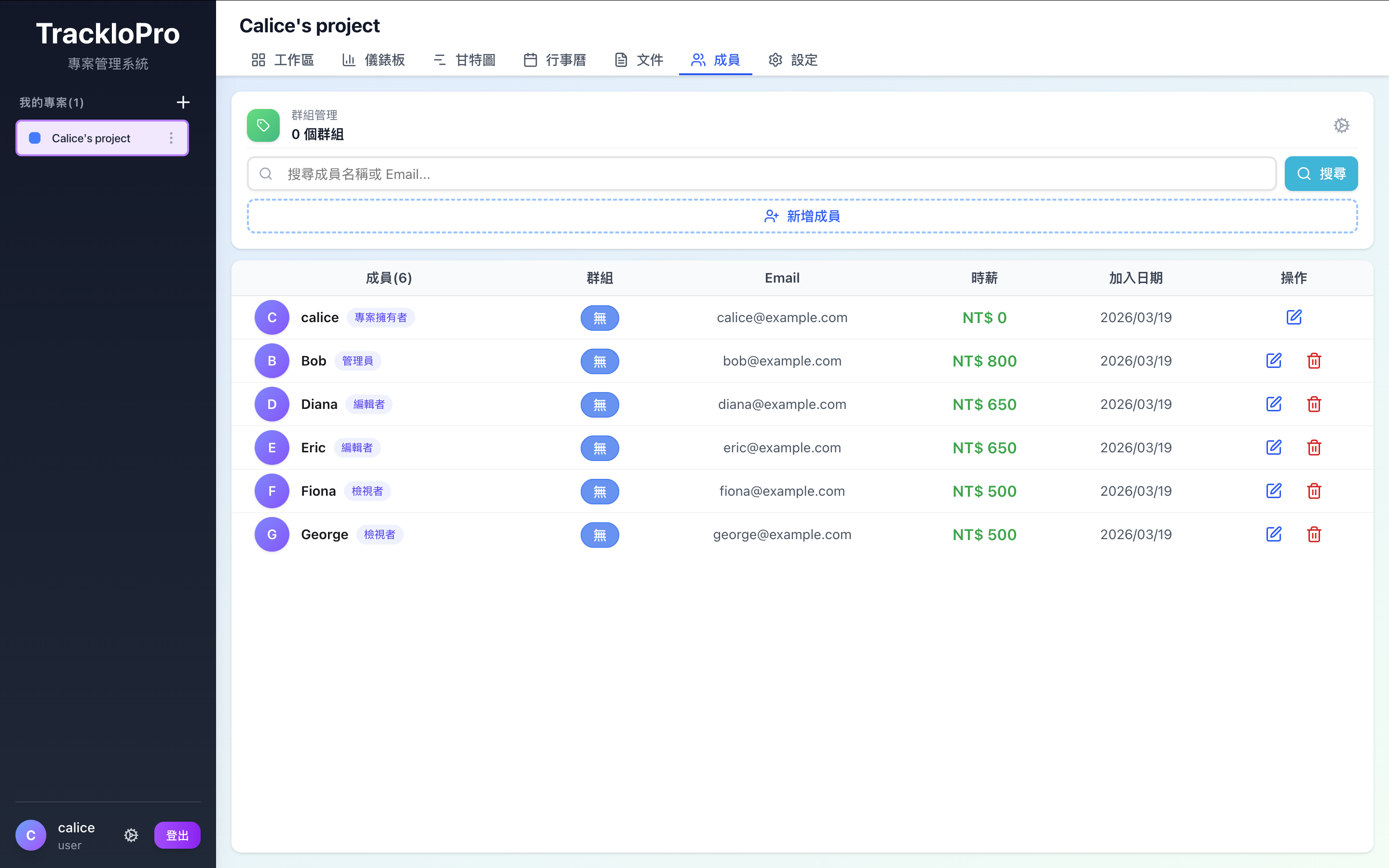 Tracklo-Project-Member